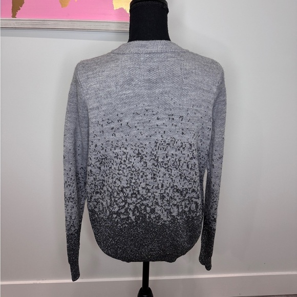 H&M Ombré Silver Sparkle Crew Neck Women’s Sweater (S) - Picture 5 of 7